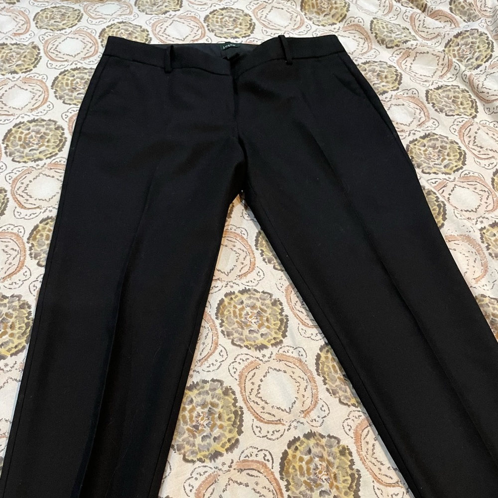 J Crew Black City Fit Ankle Trouser, size 10